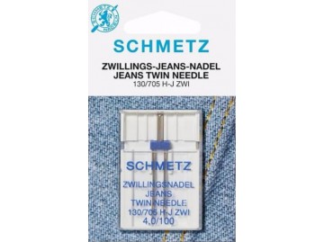 Schmetz - Doppio ago da cucito taglia 4.0/100 per Jeans